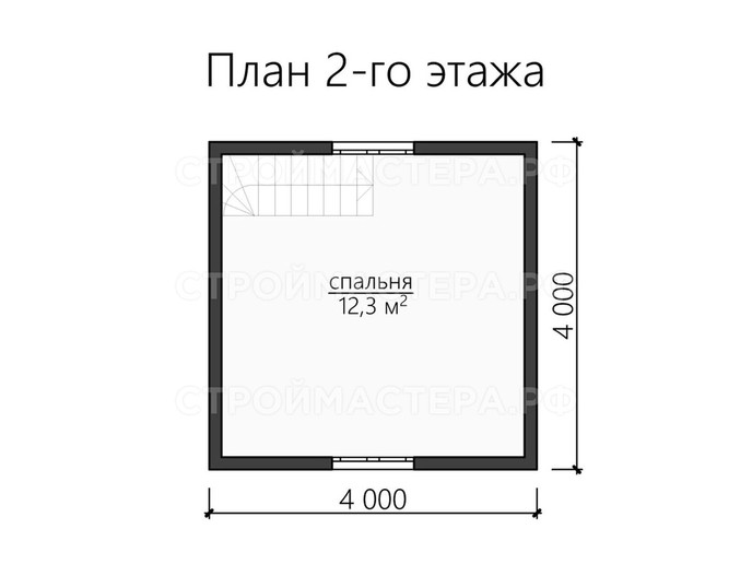 Дом из бруса проект «ДБ-2»