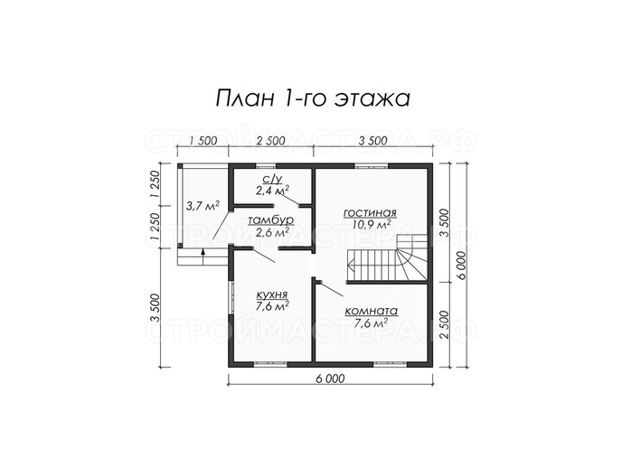 Каркасный дом проект «КД-4»