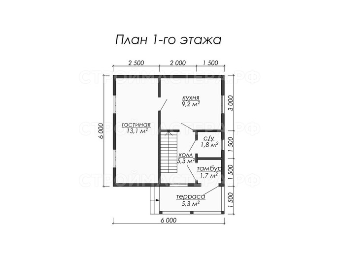 Каркасный дом проект «КД-5»