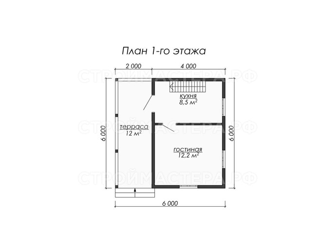 Дом из бруса проект «ДБ-9»