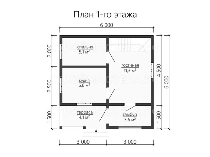 Каркасный дом проект «КД-22»