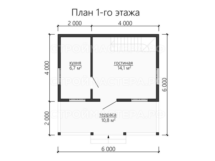 Дом из бруса проект «ДБ-23»