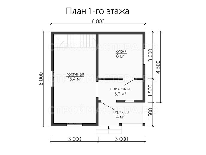 Каркасный дом проект «КД-25»