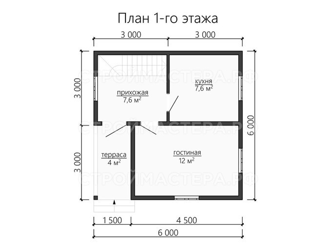 Дом из бруса проект «ДБ-27»