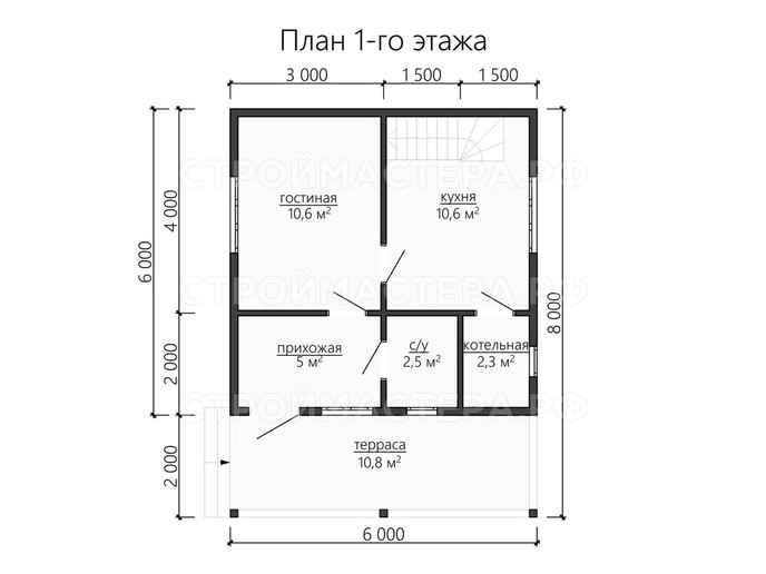 Каркасный дом проект «КД-35»