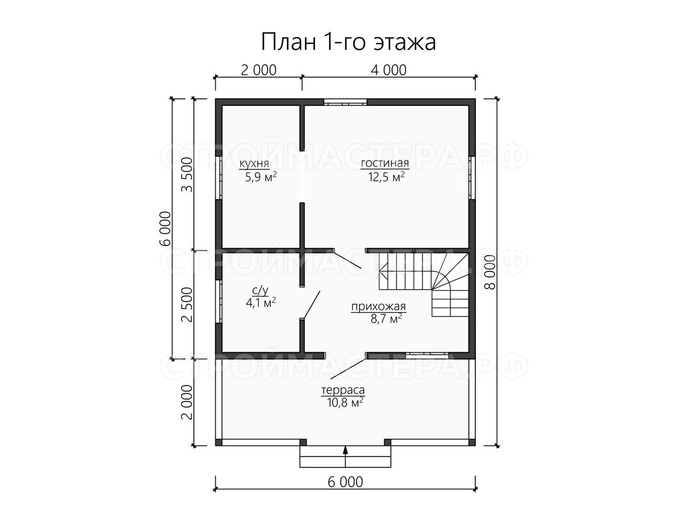 Каркасный дом проект «КД-40»