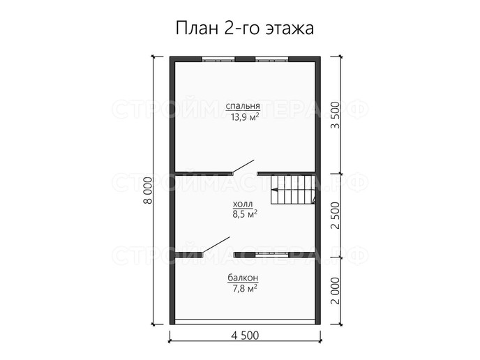 Дом из бруса проект «ДБ-40»