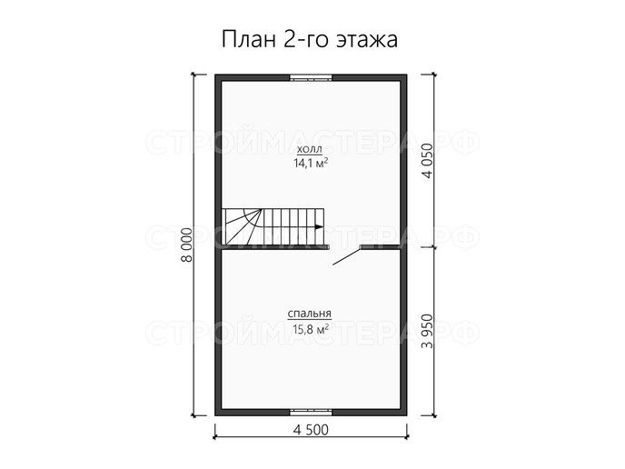 Дом из бруса проект «ДБ-41»