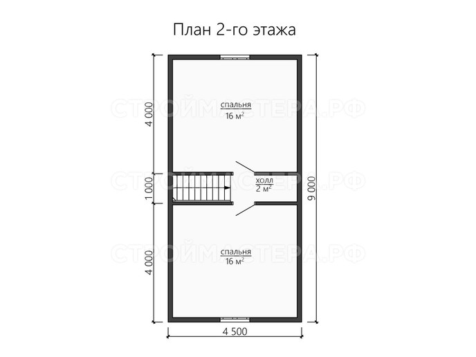 Дом из бруса проект «ДБ-44»