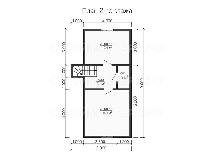 Каркасный дом проект «КД-45»