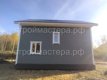 Каркасный дом 6х8м с террасой 2х6м